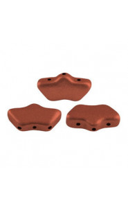 Les perles par Puca® Delos beads Bronze red mat 00030/01750
